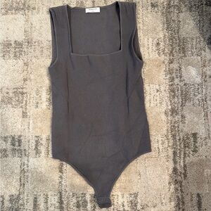 Aritzia babaton body suit, grey